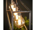 Hanglamp 5L 45 graden buis - Oud zilver