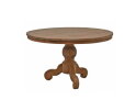 Ronde TEAK eettafel Dingklik met bolpoot-160 cm