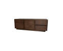 TV dressoir 150 met 2 deuren en 2 lades, Mango Dark Malt - Bloemfontein Collection
