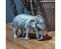 Blue Patina Elephant Statue