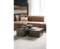 Eleonora Silva Salontafel set van 3 metaal 55x55cm - bruin