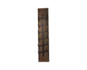 Wijnrek 6 flessen - 20x13x100 - Bruin/zwart - Oud hout/metaal