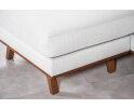 U-bank Borneo rechts Melva beige 3-zits met hoek en ottomaan 290 x 202 cm