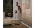 Vloerlamp Sepiora 3-lichts Sienna Bruin &ndash; Hotel Chique Design - 33x33x165 cm
