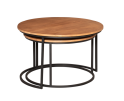 Salontafel Madison Natural | 70 cm | Set van 2