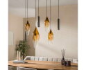 Hanglamp Cocoon Pendel 4+3L - Sienna bruin-shaded