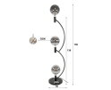 Vloerlamp Arcus 3L - Artic zwart