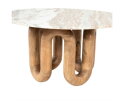 Coffee table LoopStone 80x80cm - natuurlijk | BY-BOO