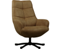 Fauteuil Dean stof Magnum Liver 10 taupe met hoge rug en pocketvering