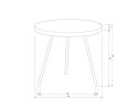 Maxime Bijzettafel Recycled Hout Naturel 46xØ54cm - WOOOD Exclusive