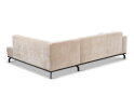 Hoekbank Avani met ottomane rechts - Beige &ndash; 256x188x77 cm &ndash; Modern