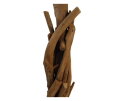 Vloerlamp  - 40x40x130 - Naturel/zwart - Teak