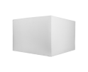 Vierkante lampenkap voor Vloerlamp Nature - wit - linnen