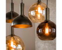 Hanglamp 4+3L Cluster - Sienna brown