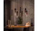 Hanglamp Lungo 4+3L - Sienna bruin