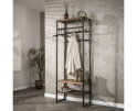 Garderobemeubel roede Luno - Drift Brown Powdercoated