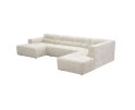 MySofa Ruby U-bank Beige Lounge L + 2,5 + Ottomane R