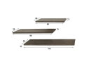 Wandschap Ferro set/3 - Brons antiek