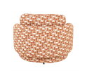 SEVN Lois fauteuil draaibaar - Rond en uitnodigend - Terracotta - 107x97x84 cm