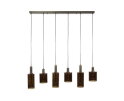 Hanglamp 6L Sepiora - Sienna brown
