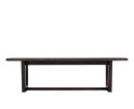 Eetkamerbank Flow eiken 155x40x45 cm - Espresso bruin - Japandi