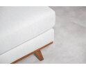 U-bank Borneo links Melva beige 3-zits met hoek en ottomaan 290 x 202 cm