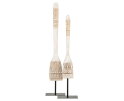 Tribal Spoon whitewash, set of 2,41x12x8 cm / 56x12x8 cm