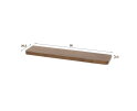 Wandplank 90 Carve - Massief acacia drift brown