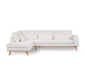 Hoekbank Avelon Links By-Olaf – Stof Abriamo Naturel – Houten Poten – 3-zits met hoek links – 292 x 202 cm