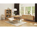 Eettafel Barrali rechthoekig - eikenfineer naturel - 150x90x75 cm - uitschuifbaar