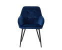 NOLAN ARMCHAIR SQUARE BLUE VELVET