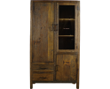Kabinetkast Brent gerecycled hout naturel - 100 x 40 x 180 cm