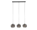 Hanglamp 3L &Oslash;30 armor open - Zwart bruin