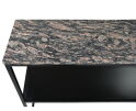 Console tafel Marseille - 120x32x85 - Bruin/zwart - Marmer/metaal