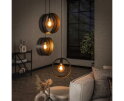 Hanglamp 3L ring geperforeerd - Charcoal