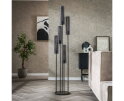 Vloerlamp 5L getrapt tube mesh - Artic zwart