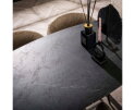 Bartafel Marquina deens ovaal 140x75 cm - marmerlook