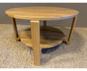 Salontafel Torez rond eiken 80 cm - Naturel