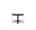 Iron Paras Sidetable Wooden Top 60