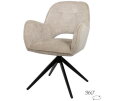 Alicia eetkamerstoel - draaipoot 360ARS - Cremona - Taupe 04 - Unique Collection