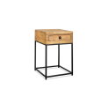 Wooden Iron Sidetable 40