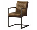 Eetkamerstoel Ferro met armleuning - Licht bruin | Towerliving