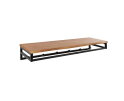 Kapstok custom 6 haken hoedenplank - Massief acacia naturel