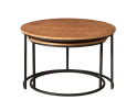Salontafel Madison Natural | 70 cm | Set van 2