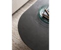 DTP Home Soho salontafel ovaal mortex - zwart - 160x60x35 cm