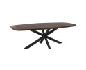 Eettafel Madison Brown | 280 cm | Deens Ovaal | Poot Black