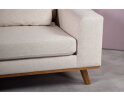 Hoekbank Elora Chaise Longue Links – Beige Stof – Houten Poten – 283 x 160 cm - By-Olaf