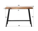 Bartafel Timber Acaciahout 125 cm | Slechts €399 | Meubelplaats.nl