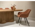 Eetkamerstoel Luca Boucle Leaf Brown | Livingfurn