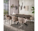 Eettafel 215 Bronvik deens ovaal - Bronze liquid metal